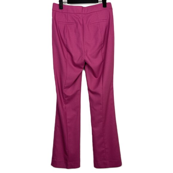 NWT J.Crew Willa High Rise Flare Trousers Pants Italian City Wool Pink 2 - Picture 7 of 11